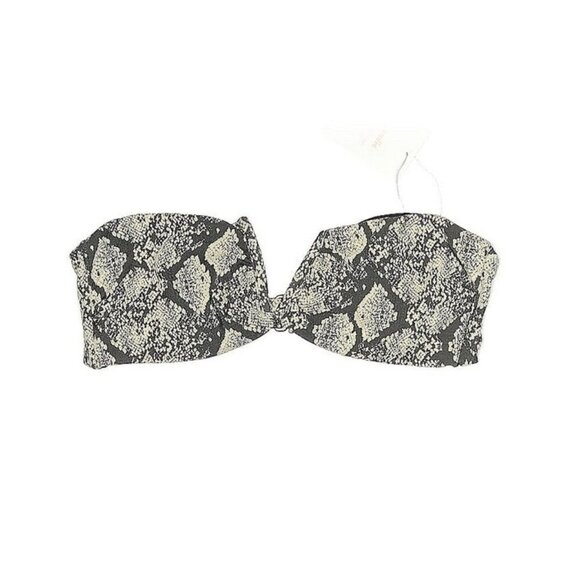 Andie Swim Top Bandeau The Scala Top In Snakeskin Size Small Summer Pool Swim - Picture 3 of 9